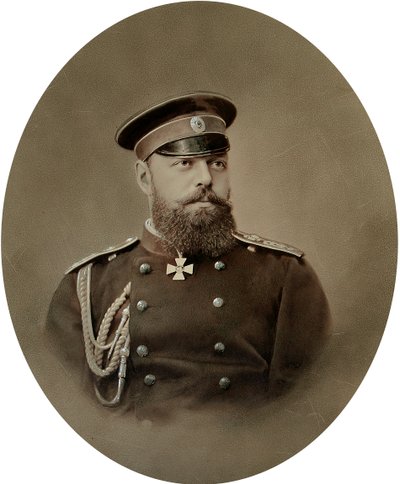 Ritratto dello Zar Alessandro III di Russia da Charles Bergamasco