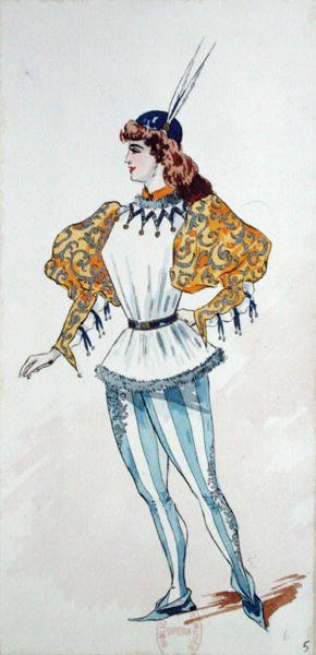 Costume per la prima rappresentazione di 