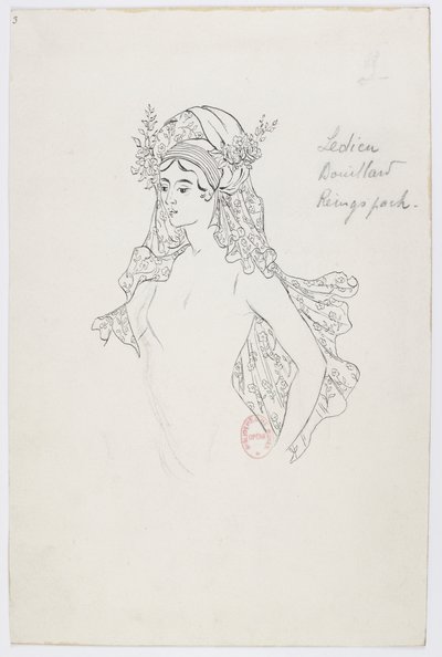 Holmès - La montagna nera - costumi di Charles Bianchini - 03(b). Ledieu, Bouillard, Reingspach, (coro femminile) da Charles Bianchini