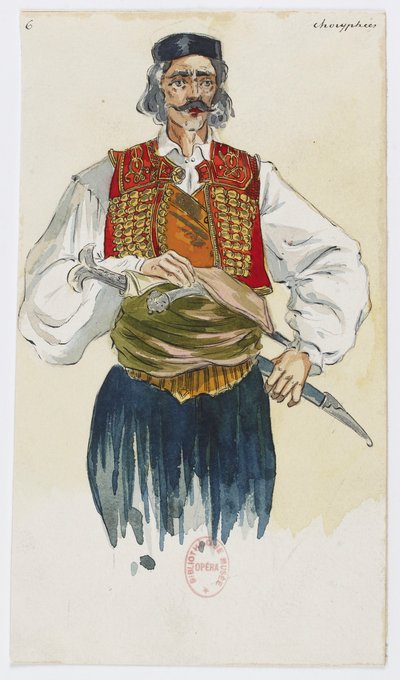 Holmès - La montagna nera - costumi di Charles Bianchini - 06. Choryphées da Charles Bianchini