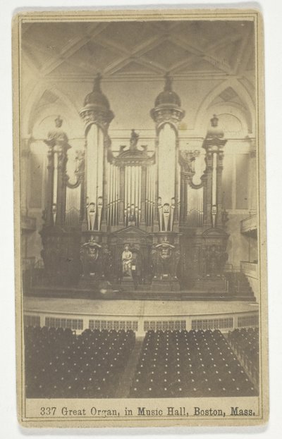 337 Grande Organo, nella Music Hall, Boston, Mass. da Charles Bierstadt