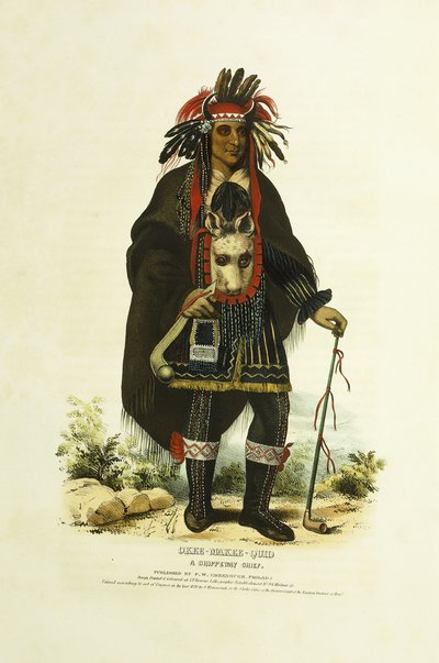 Okee-Makee-Quid, un capo Chippeway da Charles Bird (after) King