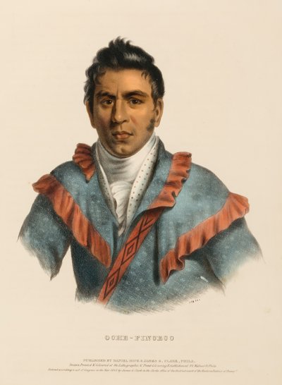 OCHE-FINCECO, da Storia delle tribù indiane del Nord America da Charles Bird King
