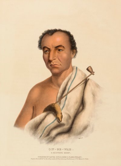 ON-GE-WAE. Un capo CHIPPEWA, da Storia delle tribù indiane dell