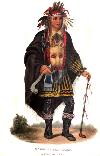 Okeemakeequid, un capo Chippeway da Charles Bird King