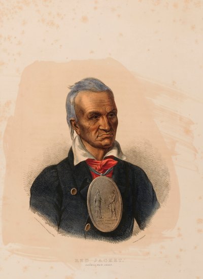 GIACCA ROSSA. CAPO DI GUERRA SENECA. da Charles Bird King
