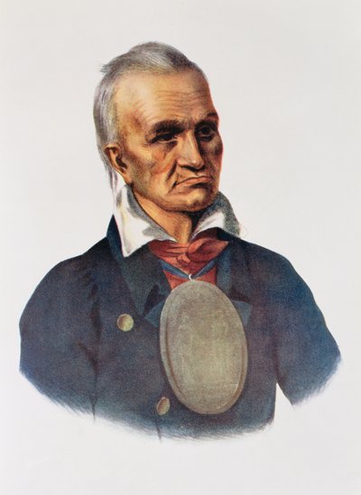 Red Jacket, Capo di Guerra Seneca, 1828, illustrazione da 