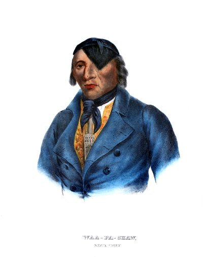 Waapashaw, un capo Sioux da Charles Bird King
