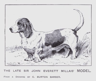 Il Modello del defunto Sir John Everett Millais da Charles Burton (after) Barber