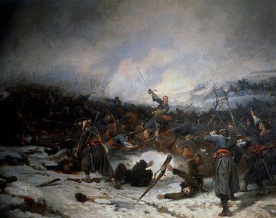 Guerra franco-prussiana del 1870: La battaglia di Laigny il 2 dicembre da Charles Castellani