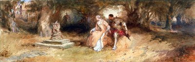Paesaggio con figure, 1885 da Charles Cattermole