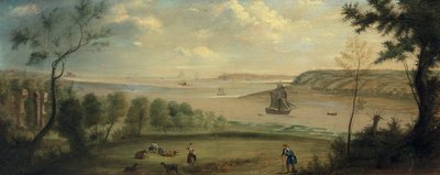 Un viaggiatore che riposa nei giardini di Broke Hall, Suffolk da Charles Catton