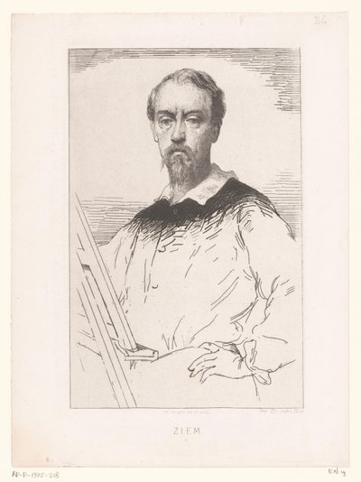 Ritratto di Félix François Georges Philibert Ziem da Charles Chaplin