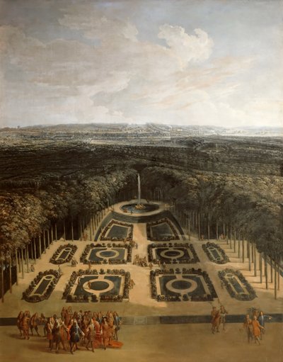 Passeggiata di Luigi XIV nei Giardini del Grand Trianon da Charles Chastelain