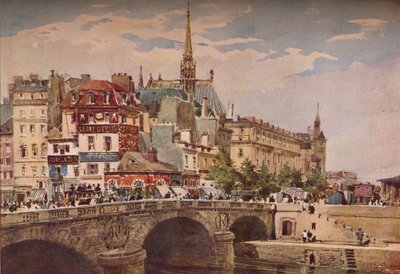 Parigi dal Pont St Michel da Charles Claude Pyne