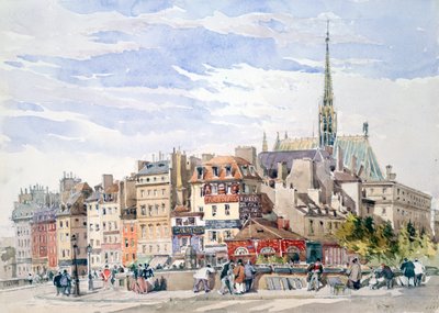 Saint Chapelle e Palazzo di Giustizia, c1822-1878 da Charles Claude Pyne