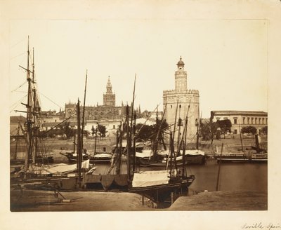 Cattedrale, Torre del Oro e Fiume Guadalquivir, Siviglia da Charles Clifford