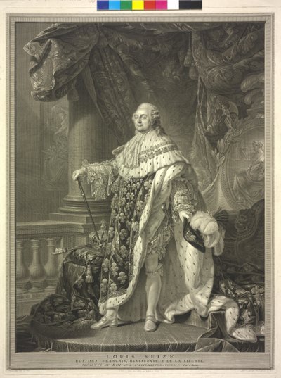 Re di Francia Luigi XVI da Charles Clément Bervic