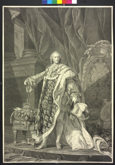 Re di Francia Luigi XV da Charles Clément Bervic