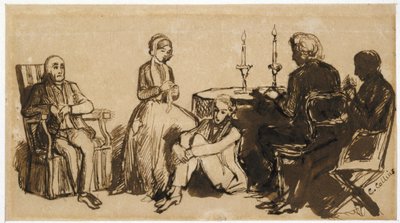 Una serata a casa dei Combes, 1850-51 da Charles Collins