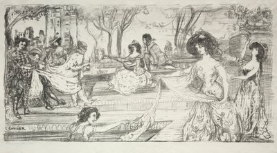 La chitarrista da Charles Edward Conder