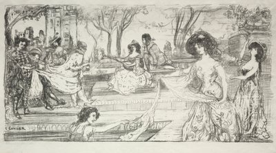 La chitarrista da Charles Edward Conder