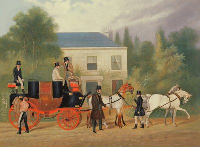 La diligenza che si prepara a partire da Charles Cooper Henderson