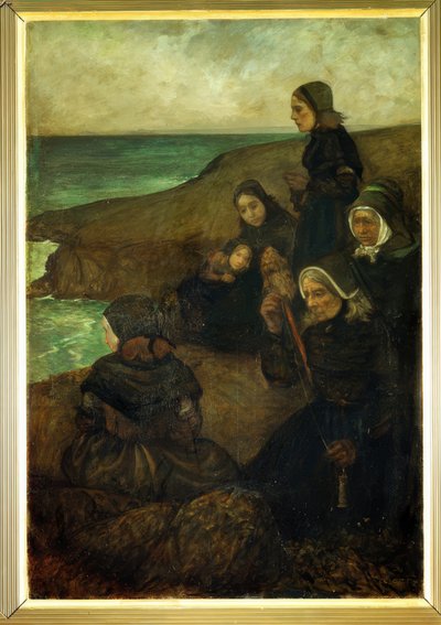Nel paese del mare – trittico, pannello destro: Quelli che rimangono da Charles Cottet