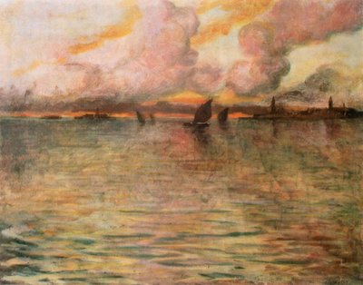 Paesaggio marino con vista lontana di Venezia, 1896 da Charles Cottet