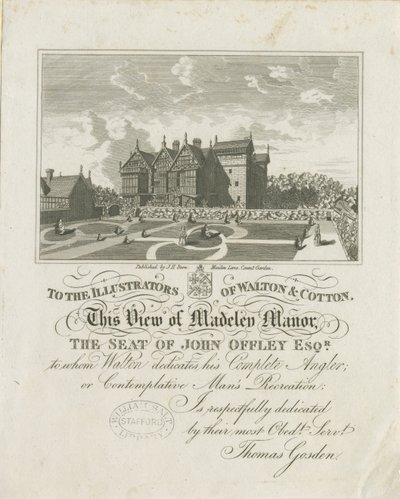 Madeley Manor House da Charles Cotton