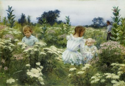 Tra i Fiori Selvatici da Charles Courtney Curran