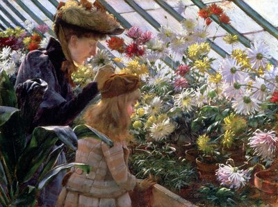 Crisantemi da Charles Courtney Curran