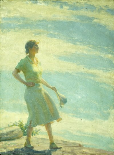 Camminando sulla Scogliera da Charles Courtney Curran