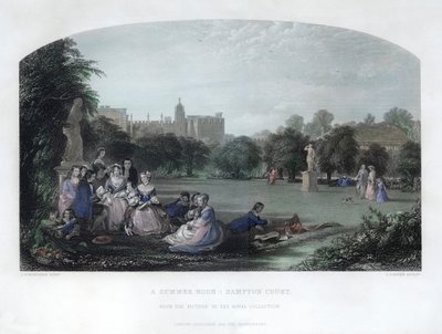 Un Mezzogiorno Estivo: Hampton Court, XIX secolo da Charles Cousen