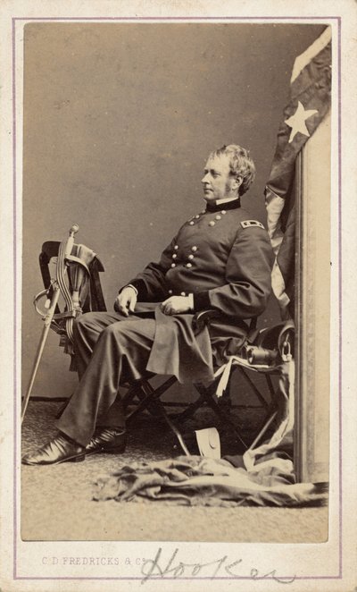 Il generale Joseph Hooker, c. 1865 (foto) da Charles D. Fredricks
