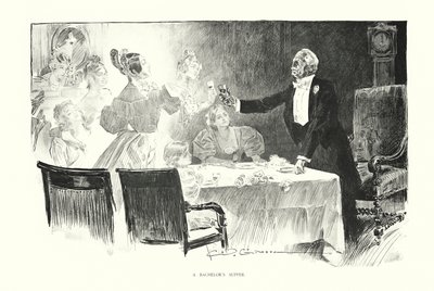 La cena di un scapolo da Charles Dana Gibson