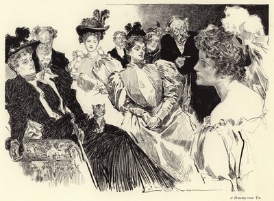 Un Tè in Salotto da Charles Dana Gibson