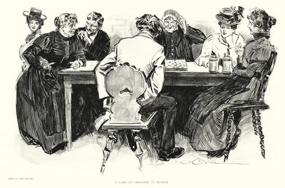 Una partita a dama a Monaco da Charles Dana Gibson