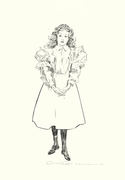 Una piccola ragazza americana da Charles Dana Gibson