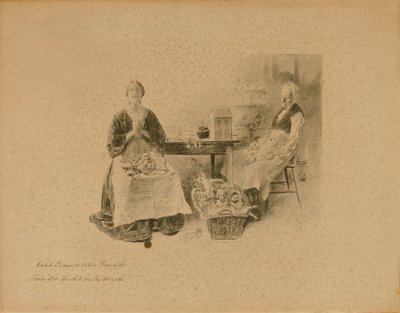 Caleb Plummer e sua figlia, da "The Cricket on the Hearth". da Charles Dana Gibson