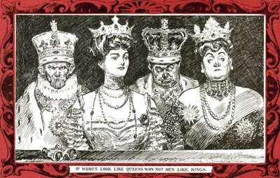 Se le donne sembrano regine, perché non gli uomini come re da Charles Dana Gibson