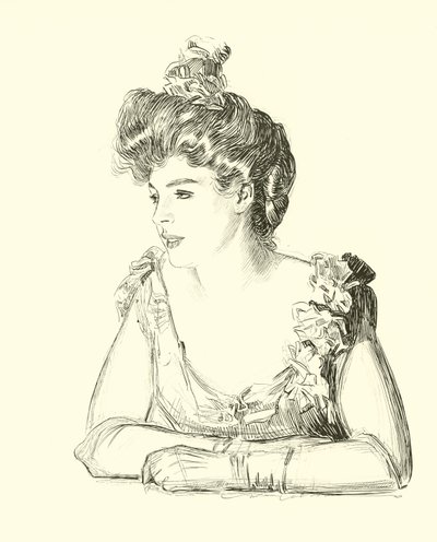 Illustrazione per La scala sociale da Charles Dana Gibson