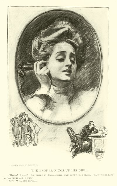 Illustrazione per La scala sociale da Charles Dana Gibson