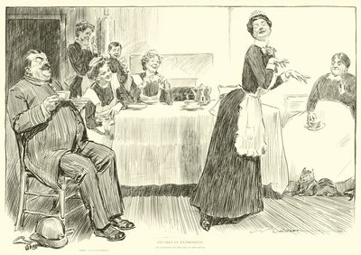 Illustrazione per La scala sociale da Charles Dana Gibson