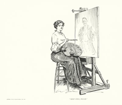 "Stai fermo, per favore" da Charles Dana Gibson