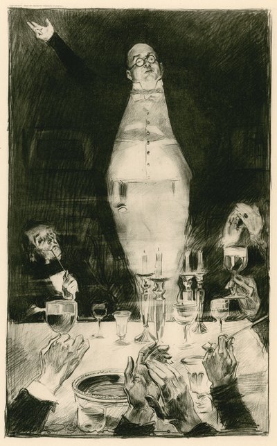 Mr Pickwick che Pronuncia la Sua Famosa Orazione da Charles Dana Gibson