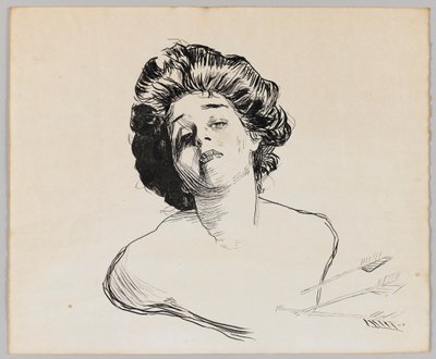 Ritratto di una ragazza da Charles Dana Gibson
