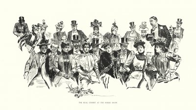 Il vero esemplare alla mostra di cavalli da Charles Dana Gibson