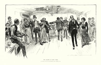 I saloni di New York da Charles Dana Gibson