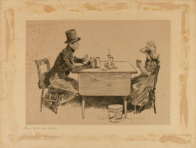 Tom Pinch e sua sorella, da "Martin Chuzzlewit". da Charles Dana Gibson